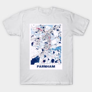 Farnham - United Kingdom MilkTea City Map T-Shirt